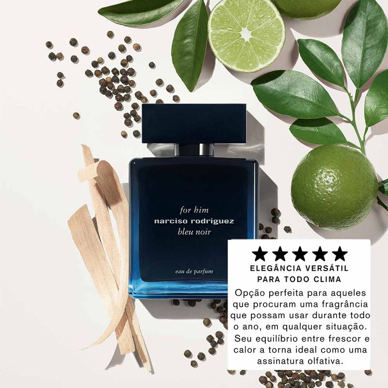 Perfume For Him Bleu Noir Narciso Rodriguez Masculino - Época
