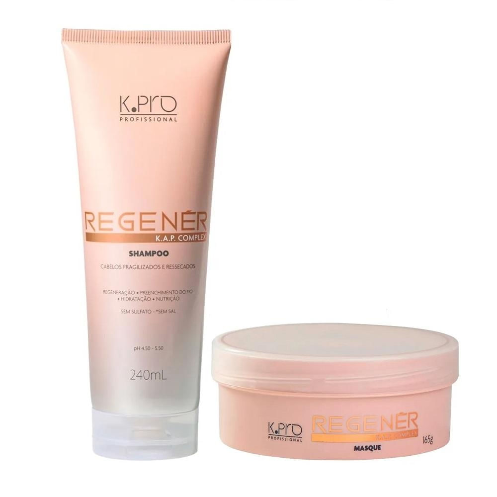 Kit K.Pro Regenér - Shampoo 240ml + Máscara 165g