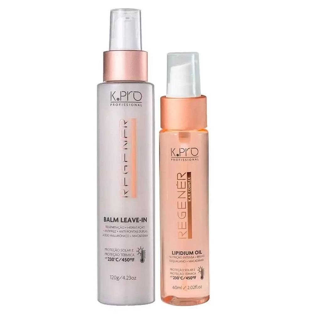 Kit K.Pro Regenér - Leave-In Balm 120ml + Lipidium Oil 60ml