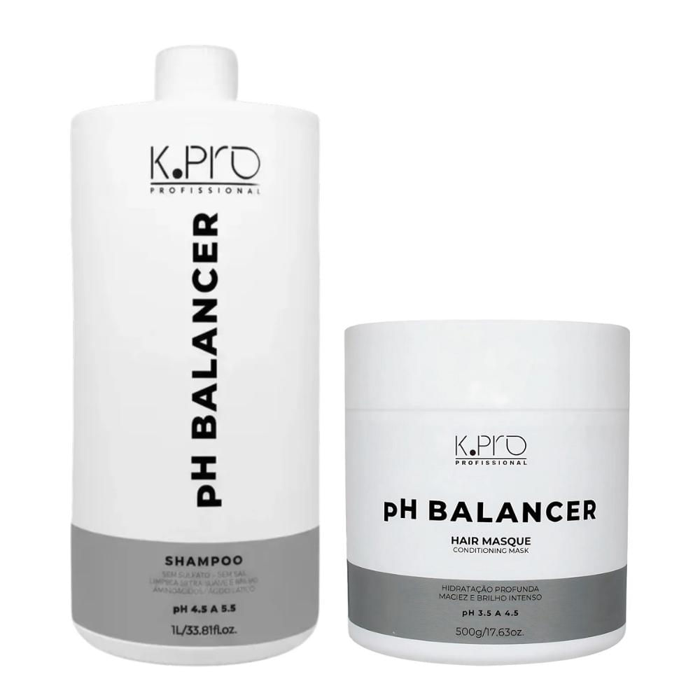 Kit K.Pro pH Balancer - Shampoo 1 Litro + Máscara 500gr