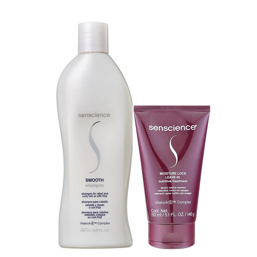 Kit Senscience Smooth - Shampoo 280ml + Moisture Lock Leave-In 150ml