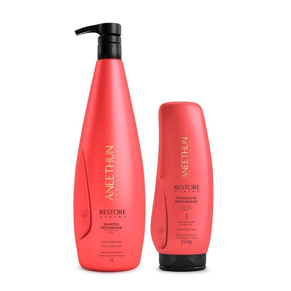 Kit Aneethun Restore System - Shampoo 1L + Finalizador 250g