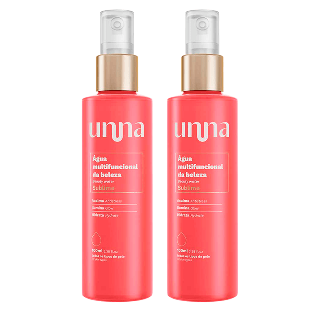 Unna Beleza Sublime Água Multifuncional Kit com 2 Unidades