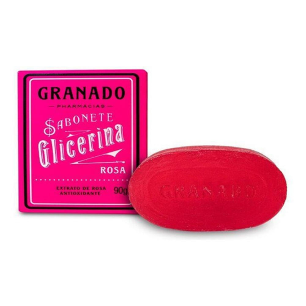Sabonete Glicerina Extrato De Rosa 90g | Granado