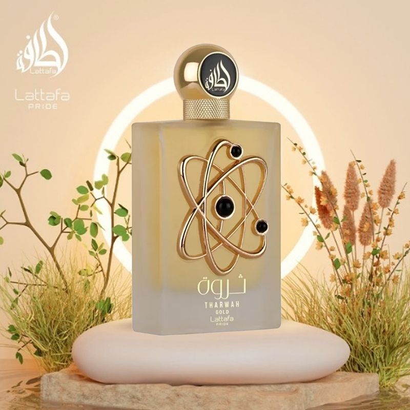 Perfume tharwah gold lattafa edp unissex 100ml - Época Cosméticos