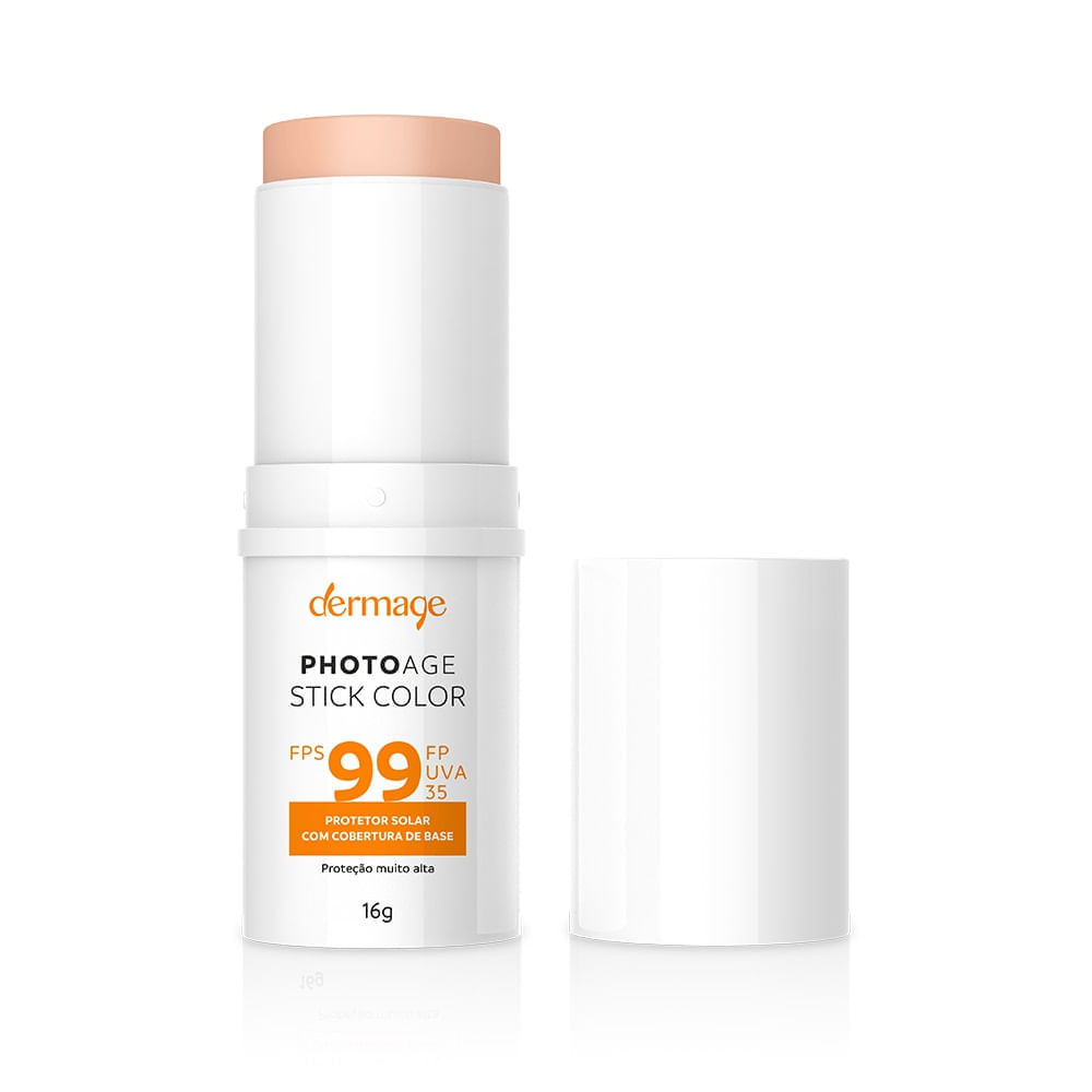 Protetor Solar Facial Dermage Photoage Stick Color Claro Fps99 16g