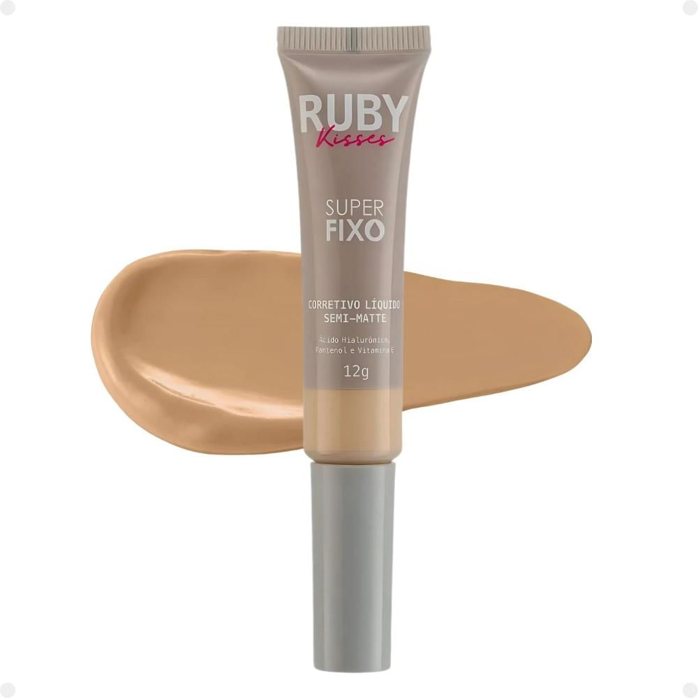 Corretivo Líquido Semi-Matte Ruby Kisses Super Fixo cor 25 12g