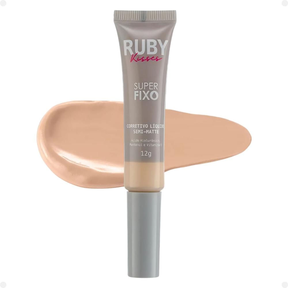 Corretivo Líquido Semi-Matte Ruby Kisses Super Fixo cor 15 12g