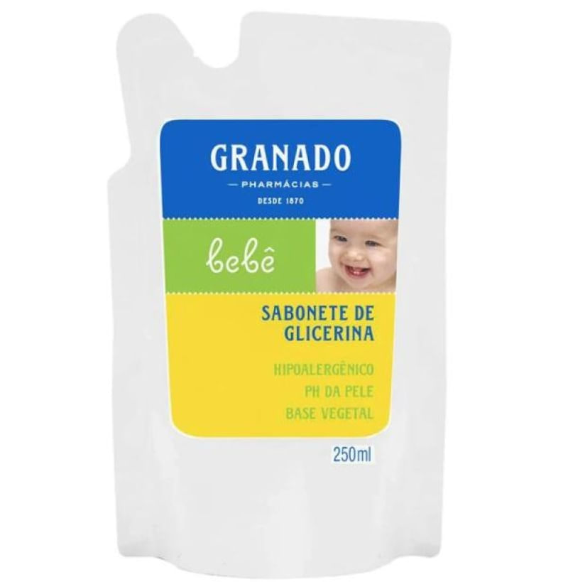 Refil Sabonete Líquido Granado Bebê Glicerina 250ml