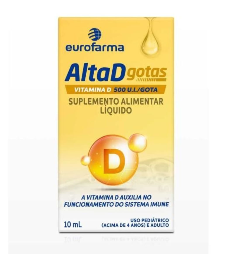 Alta D Vitamina D 500ui Eurofarma 10ml