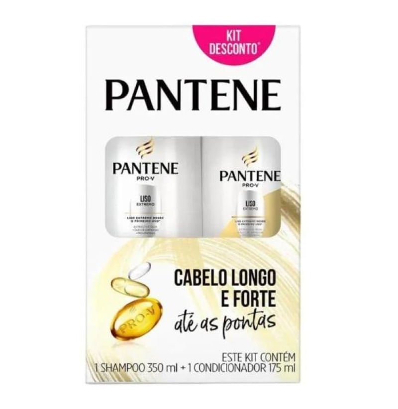 Pantene Pro-V Liso Extremo Shampoo 350ml + Condicionador 175ml
