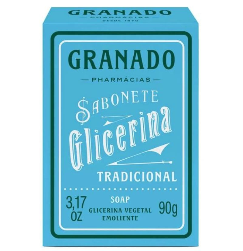 Sabonete Glicerina Granado Tradicional 90g - 3unidades