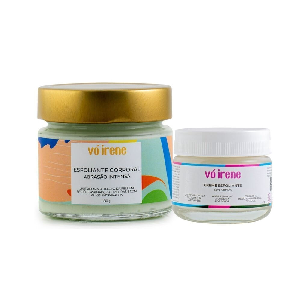 Duo de Esfoliantes Vó Irene: corporal e facial