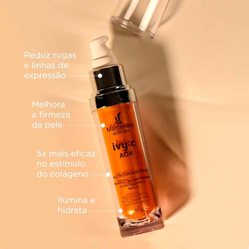 Gel Rejuvenescedor Facial Mantecorp - Ivy C Aox - Época Cosméticos