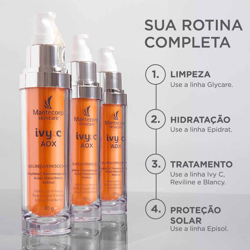 Gel Rejuvenescedor Facial Mantecorp - Ivy C Aox - Época Cosméticos