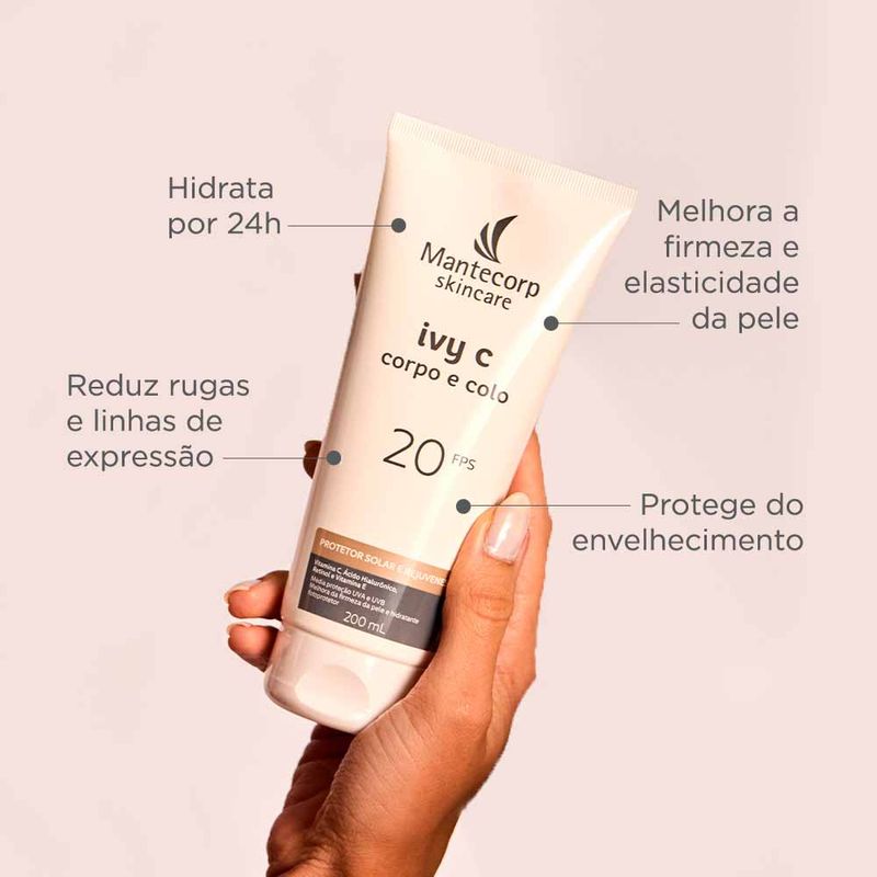 Sérum Rejuvenescedor Corporal IVY C Corpo e Colo FPS20 - Época