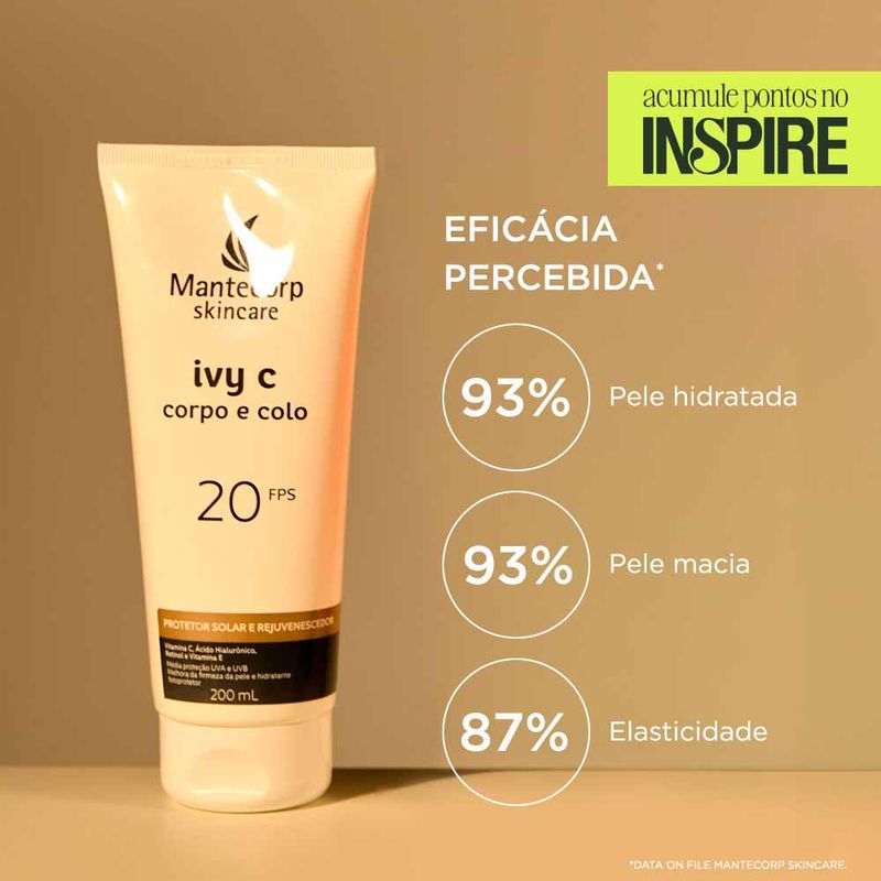 Sérum Rejuvenescedor Corporal IVY C Corpo e Colo FPS20 - Época