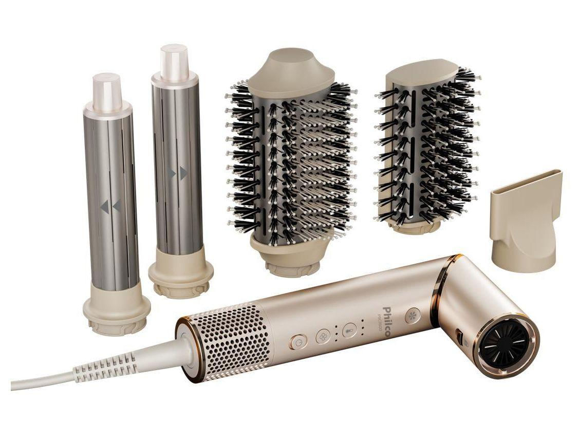 Secador de Cabelo Philco Íon Tourmaline Dourado 1450W 3 Velocidades PSC3500