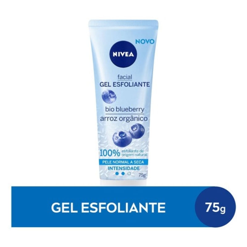 Gel Esfoliante Facial Refrescante Bio Blueberry 75g Nivea