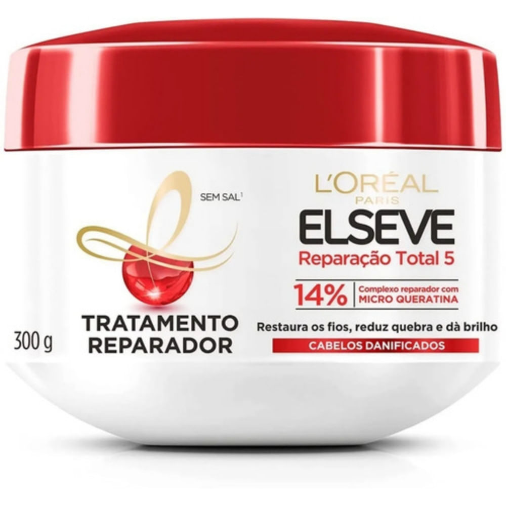 Creme De Tratamento Reparação Total 5 Elseve 300g