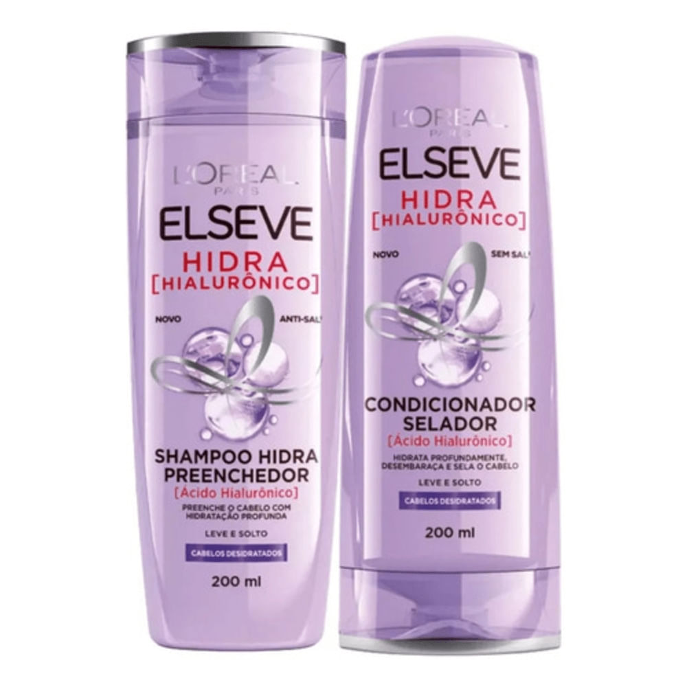 Kit Elseve Hidra Hialurônico Shampoo & Condicionador-200ml