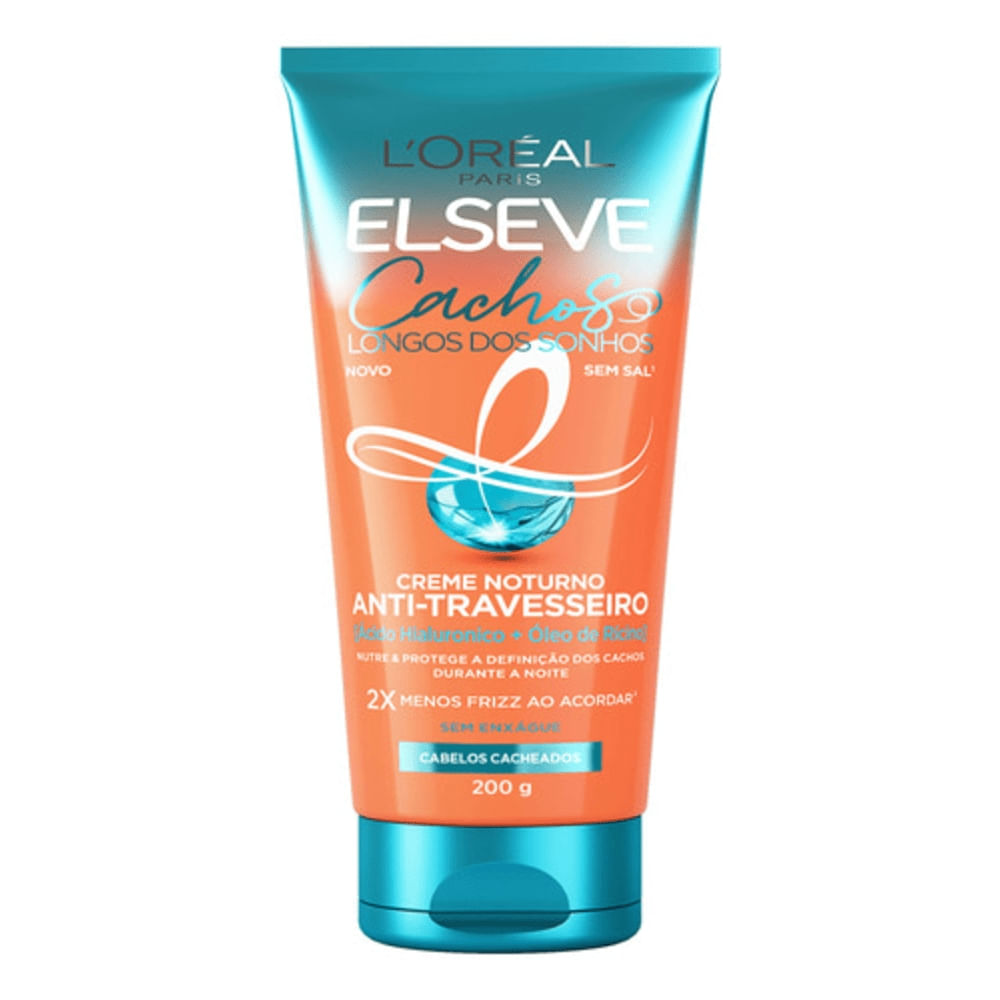 Creme Noturno Anti-frizz Elseve Cachos Longos Dos Sonhos 200 g