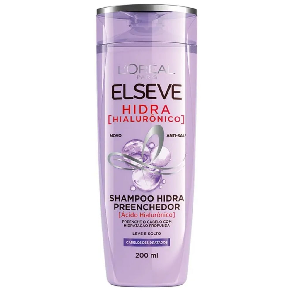 Shampoo Elseve Hidra Hialurônico Preenchedor Loréal 200ml