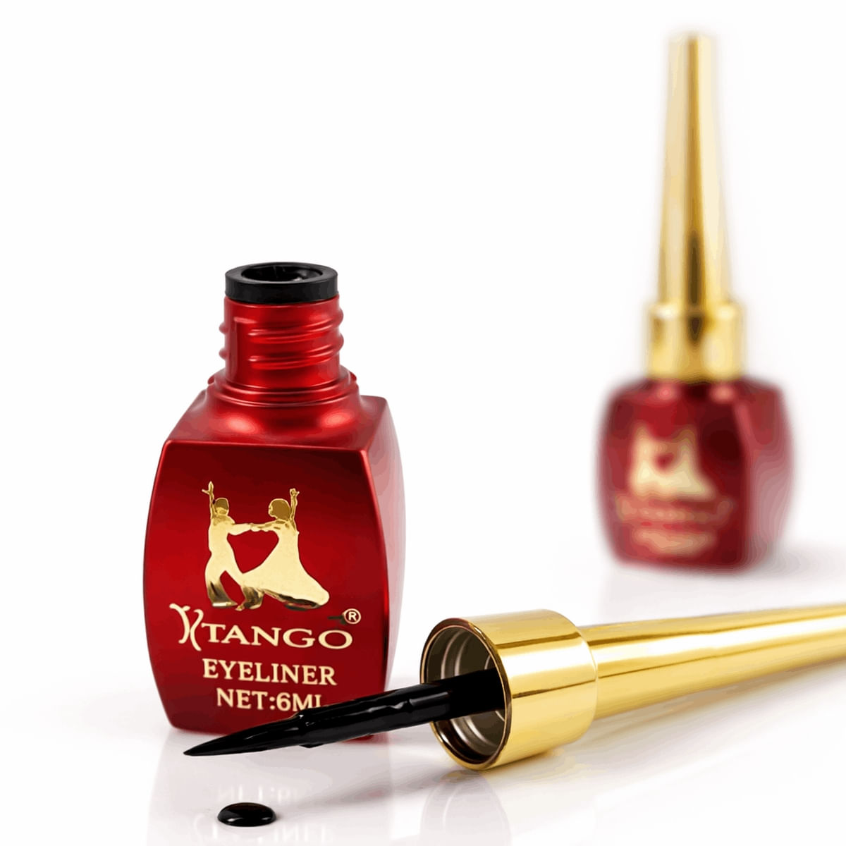 Delineador Líquido Tango Preto À Prova D’Água Import Longa Duração