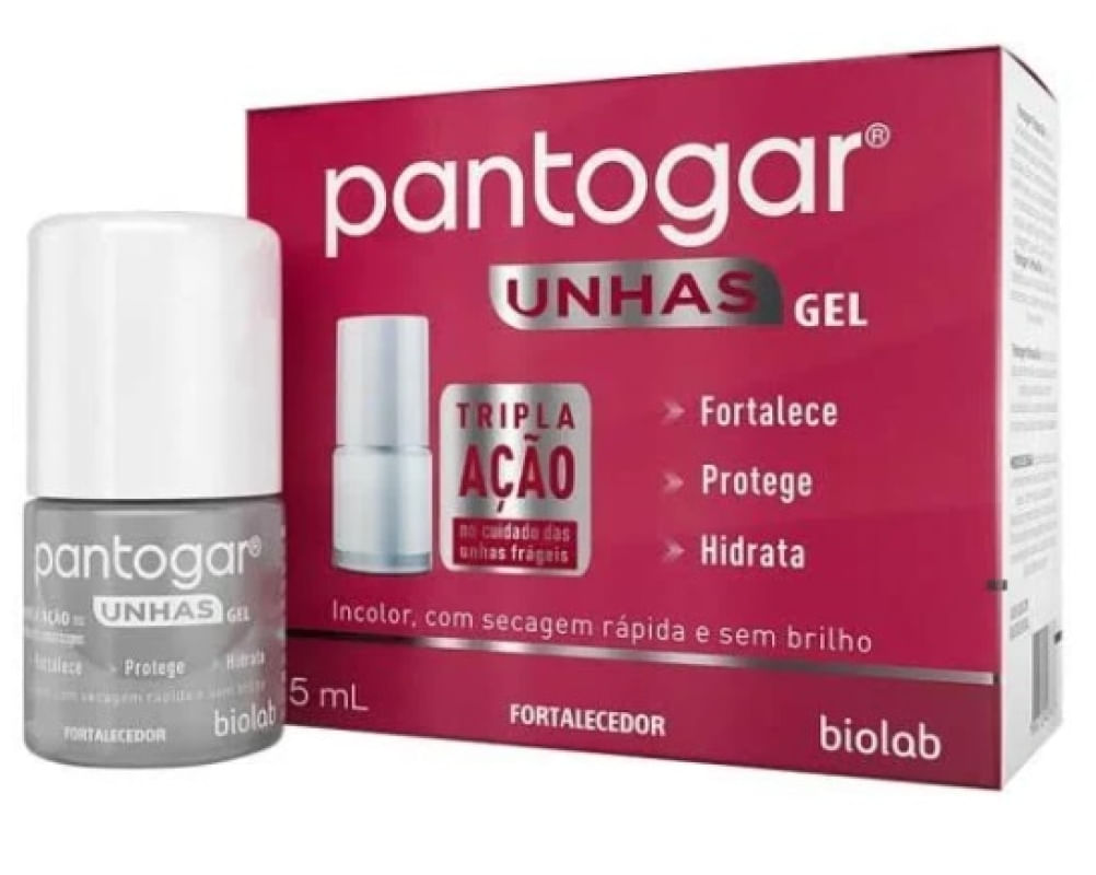Pantogar gel fortalecedor de unhas 5ml