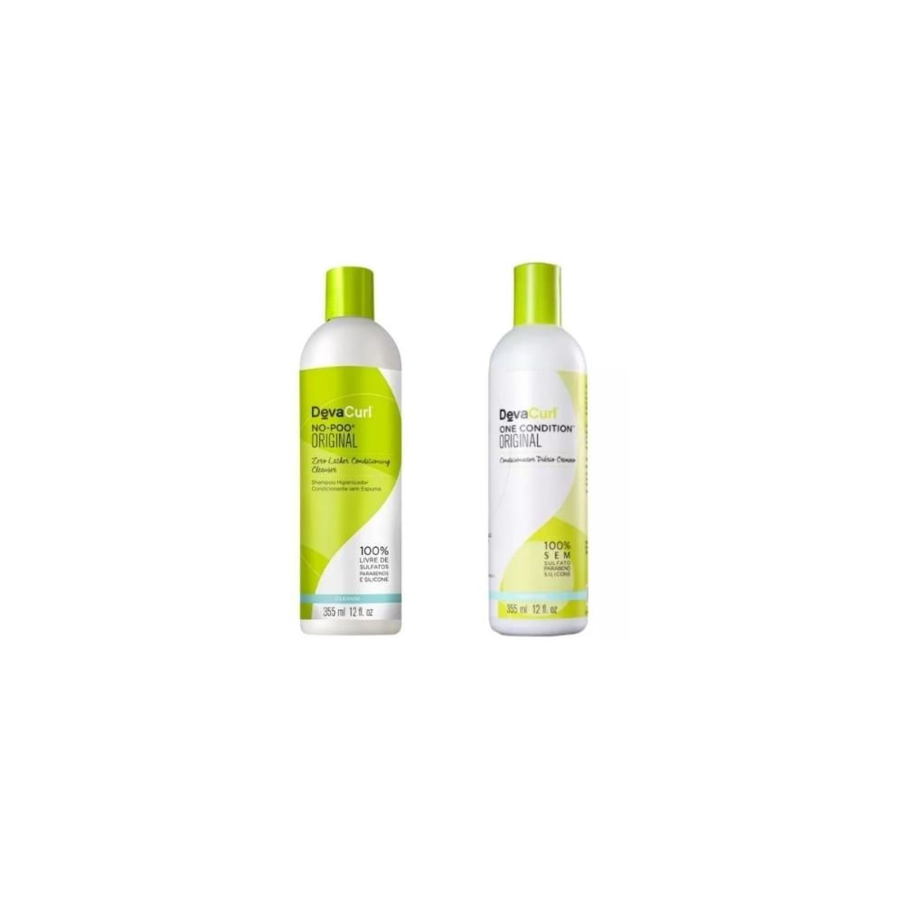 Kit shampoo e condicionador deva curl original 2x355ml