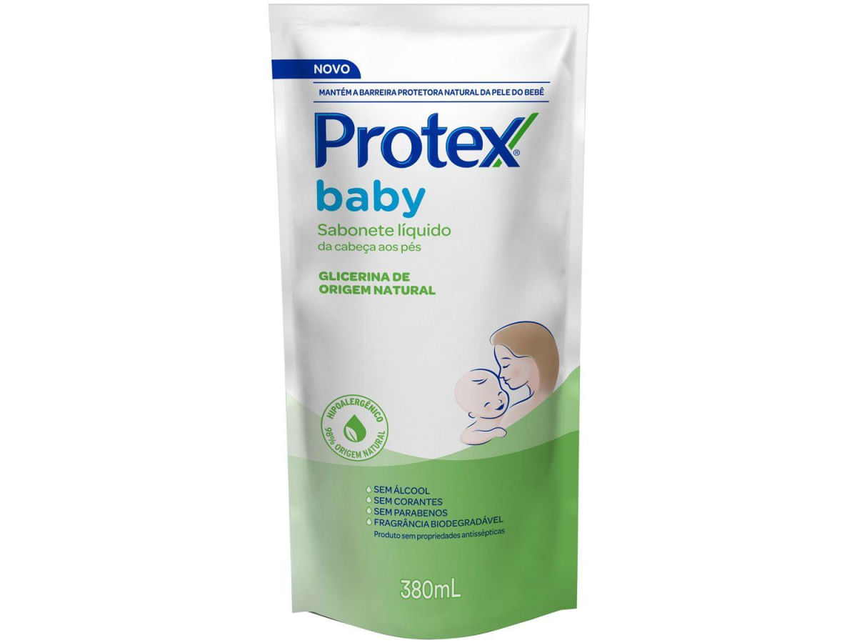 Sabonete Líquido Para Bebê Protex Baby Glicerina Natural 380ml