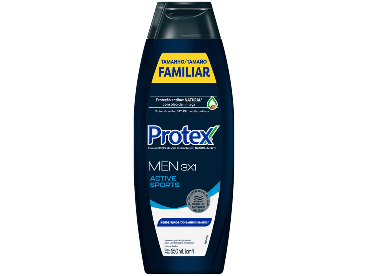 Sabonete Líquido para o Corpo Protex Men 3x1