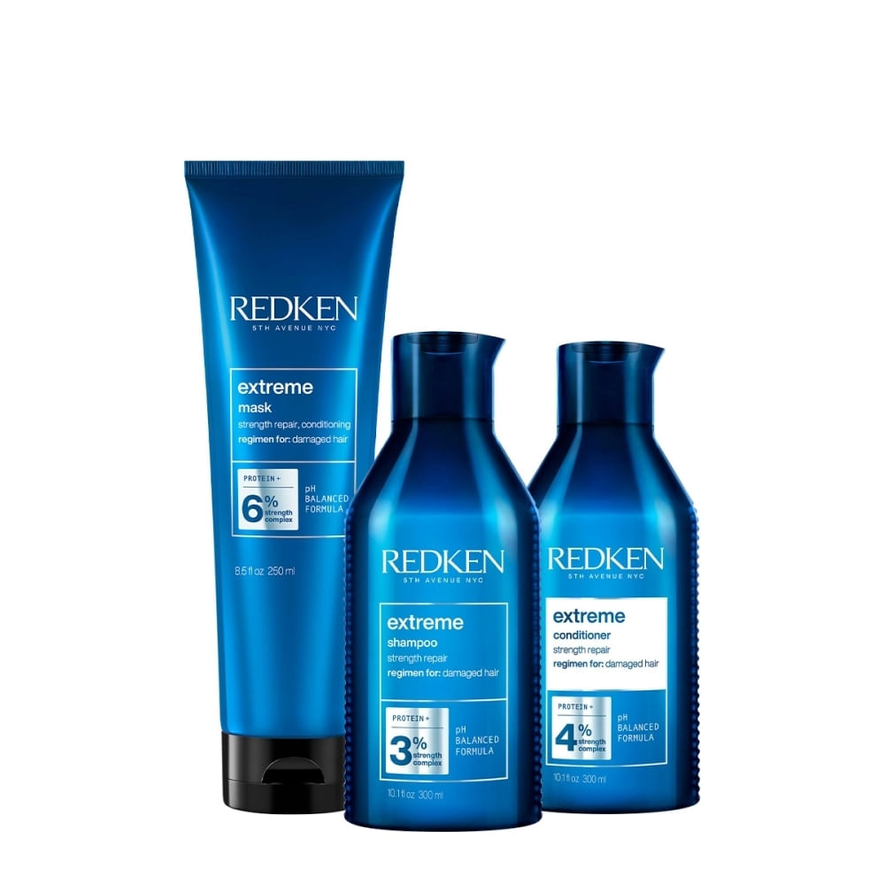 Kit Redken Extreme - Shampoo 300ml , Condicionador 300ml e Máscara 250ml