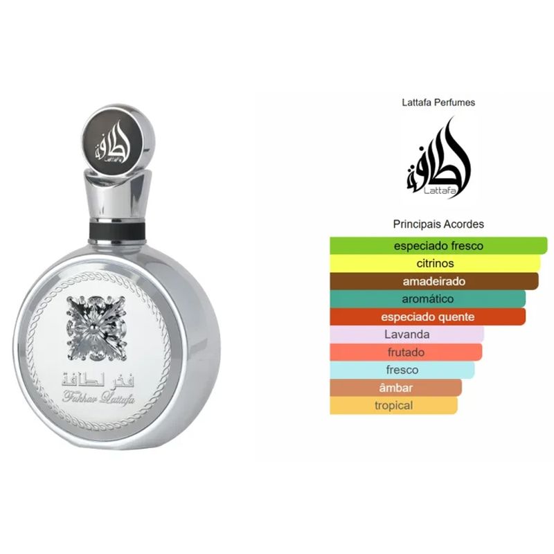 Perfume Fakhar Platin Lattafa Edp Unissex 100ml - Época Cosméticos