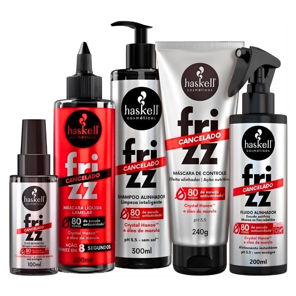 Frizz Cancelado Kit Haskell Completo com 5 produtos