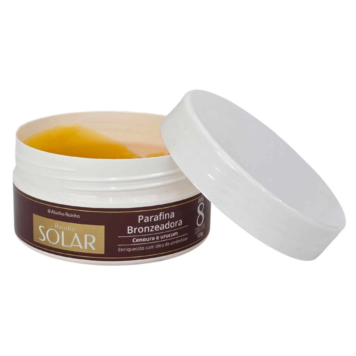 Parafina Bronzeadora Cenoura E Urucum Fps 8 Rainha Solar Abelha Rainha 120G