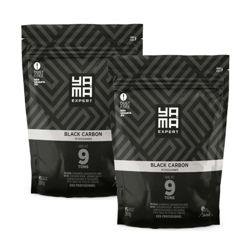 Kit Pó Descolorante Black Carbon 300g C/2 Unidades