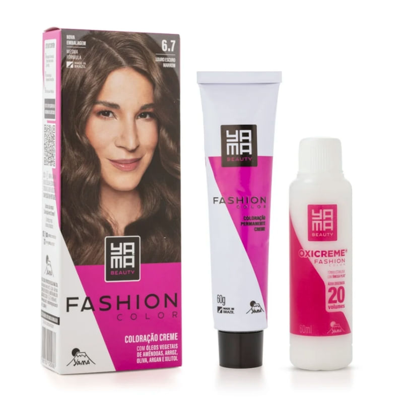 Coloração Yamá Beauty Care Mini Kit Fashion Color 6.7 - Época