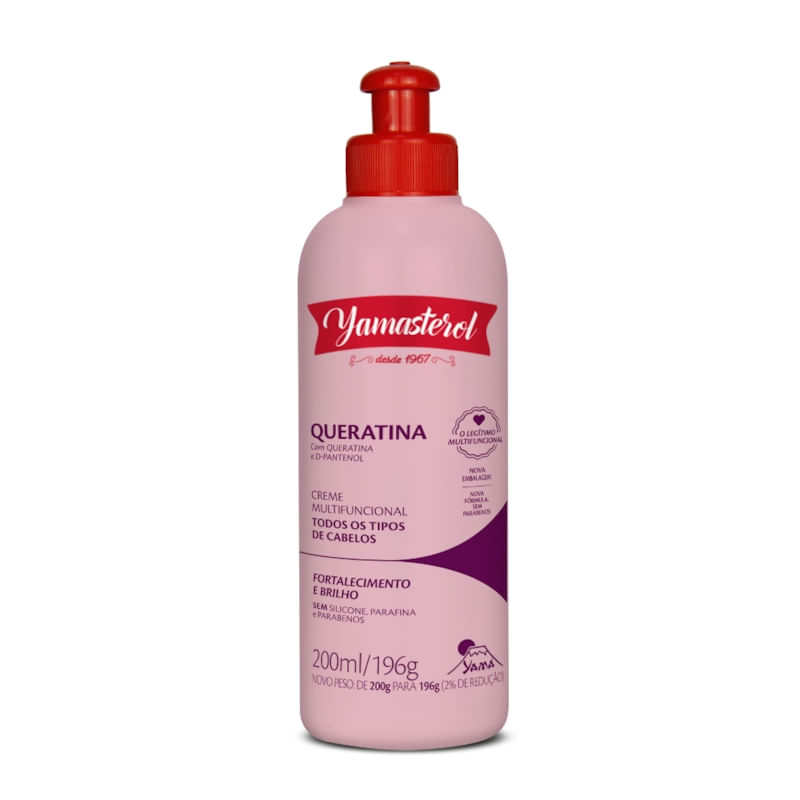 Creme Multifuncional Yamasterol Queratina 200ml  Yamá (Kit C/10) - Perfumaria em Casa