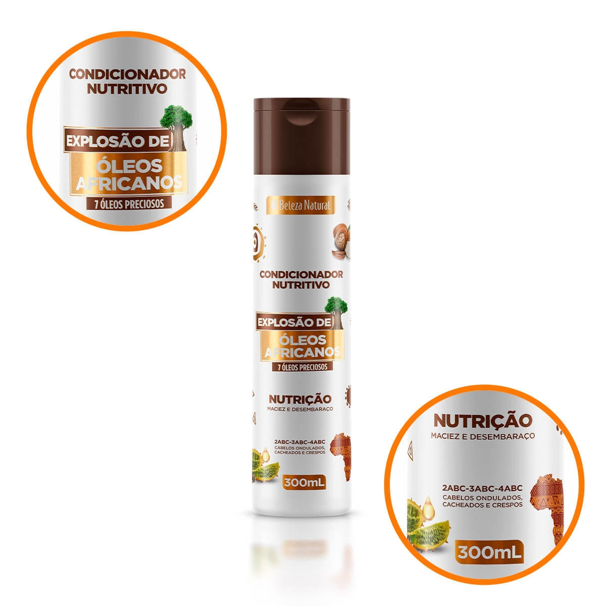 Condicionador Beleza Natural Explosão de Óleos Africanos 300ml – miniatura 2