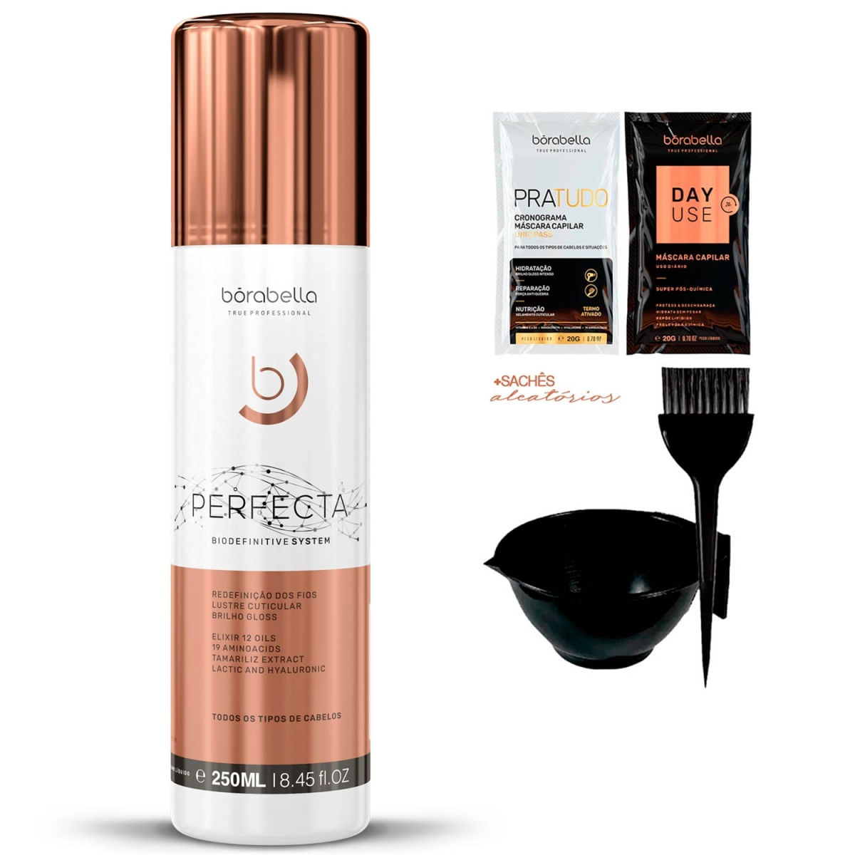Progressiva Borabella Perfecta Bio Definitiva 250Ml + Cumbuca/Sachês