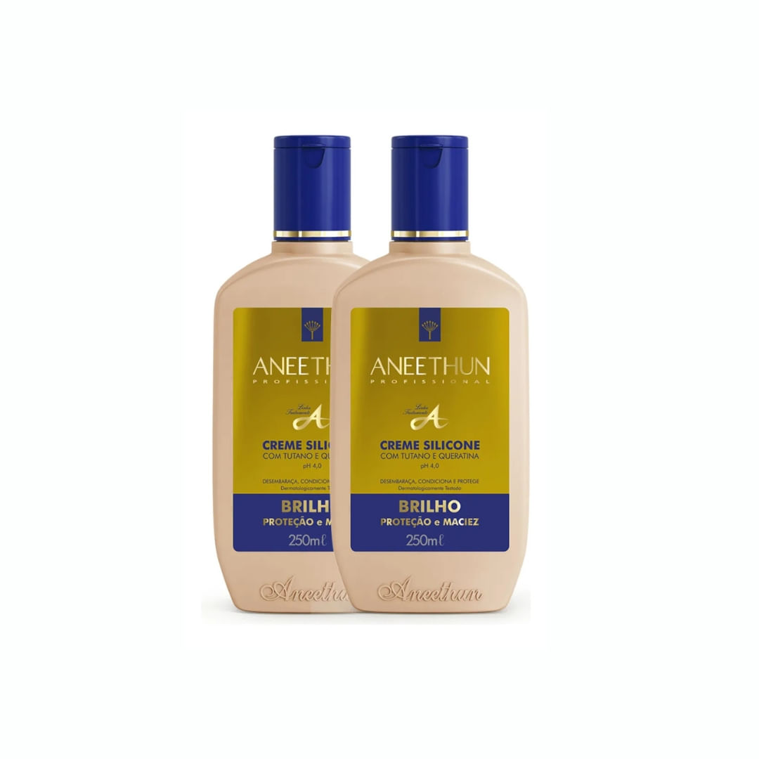 Kit 2 Aneethun Profissional Creme De Silicone Linha A 250ml