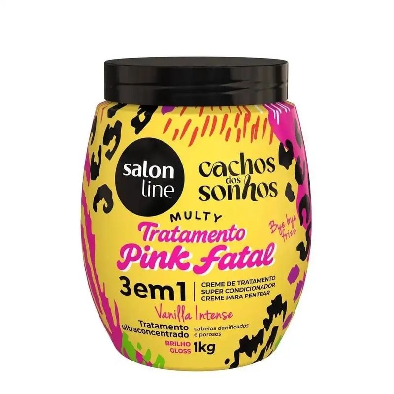 Creme Multy 3 em 1 Pink Fatal Vanilla Intense Salon Line 1KG