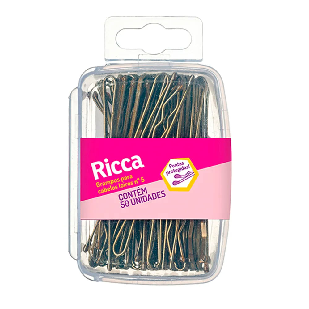 Grampo Para Cabelos Loiros Nº5 - Ricca