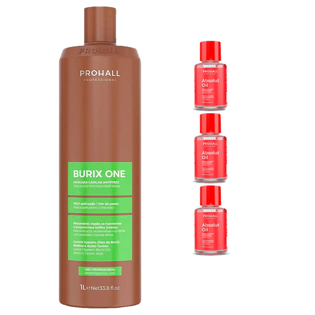 Burix One Prohall 1 Litro +3 Absolut Oil 7ml