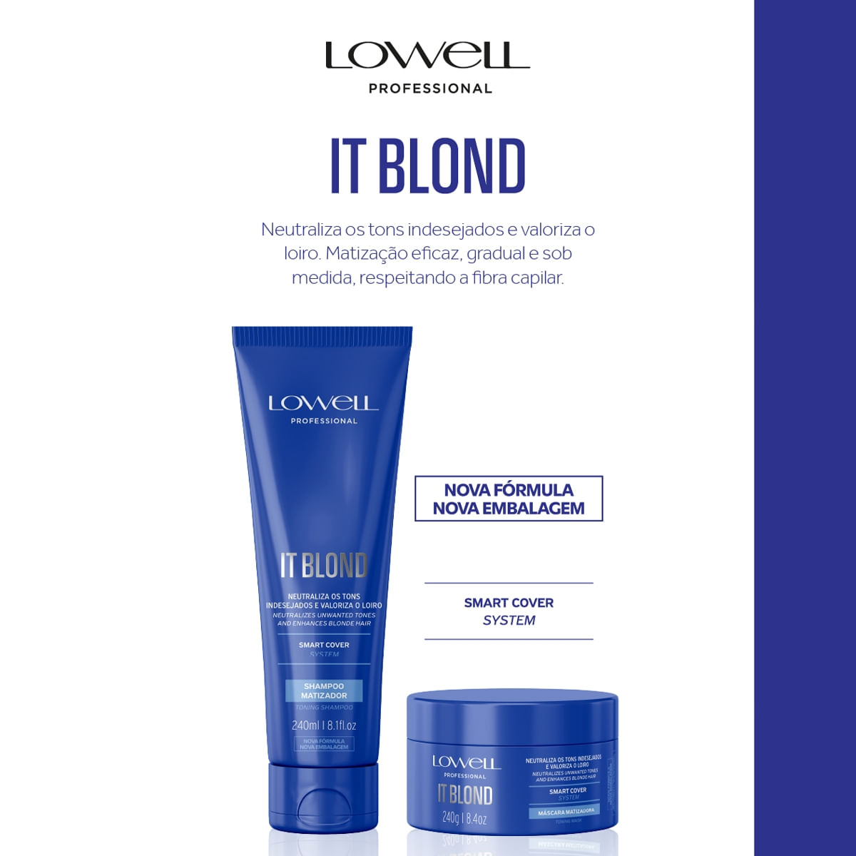Lowell It Blond - Máscara Matizadora 240g - Época Cosméticos