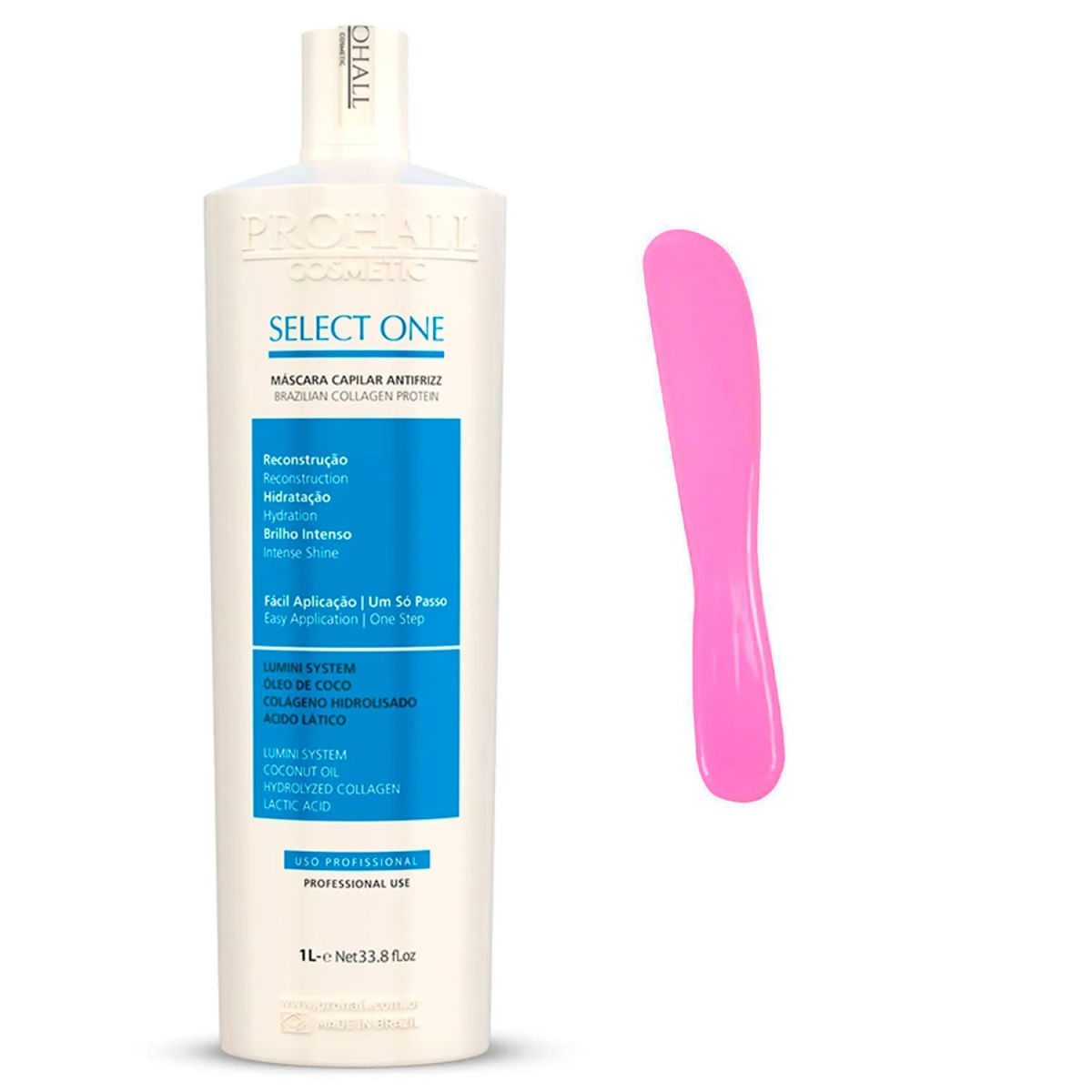 Antifrizz Potente Select One Prohall 1 Litro + Espátula