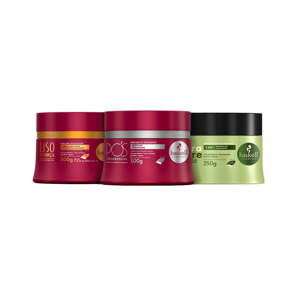 Cronograma Haskell Lisos Alisados 300G (Liso/Pós/Hidranutre)