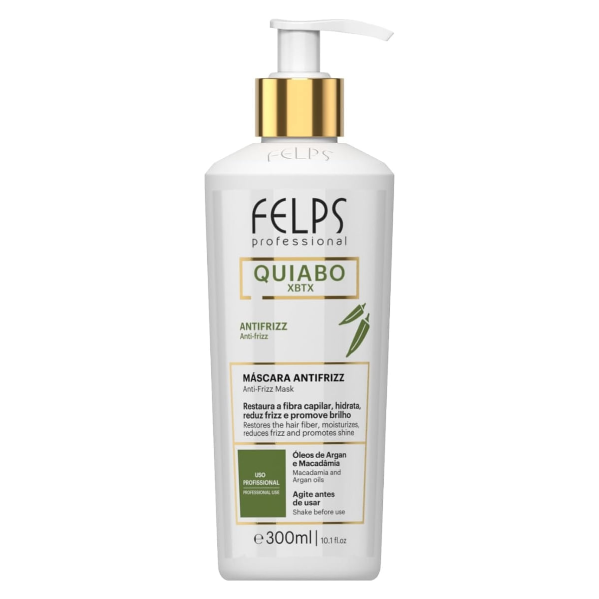 Felps Xbtx Quiabo Okra Alinhamento Capilar, Felps, 300Ml