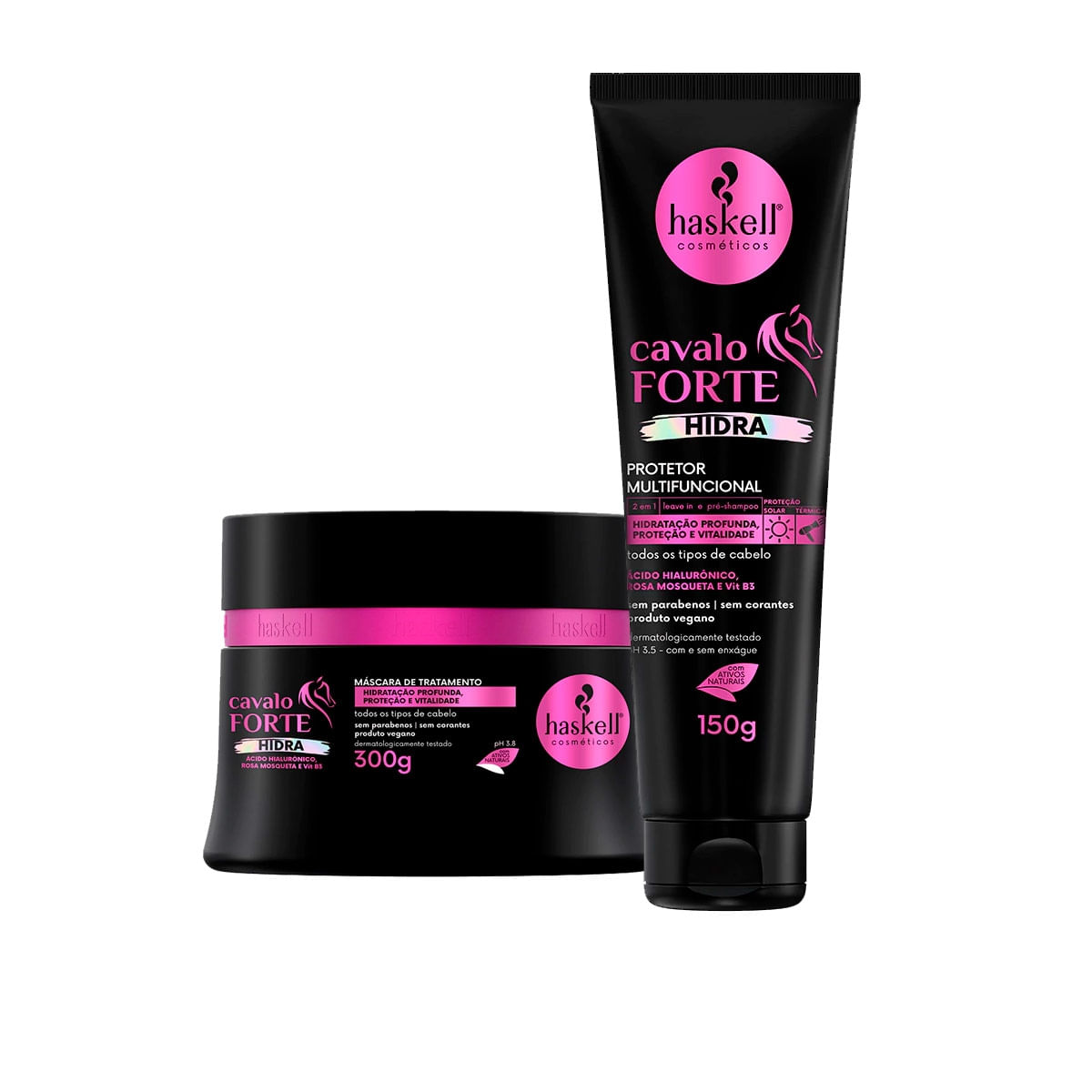 Haskell Cavalo Forte Hidra Máscara 300G + Creme 2 Em 1